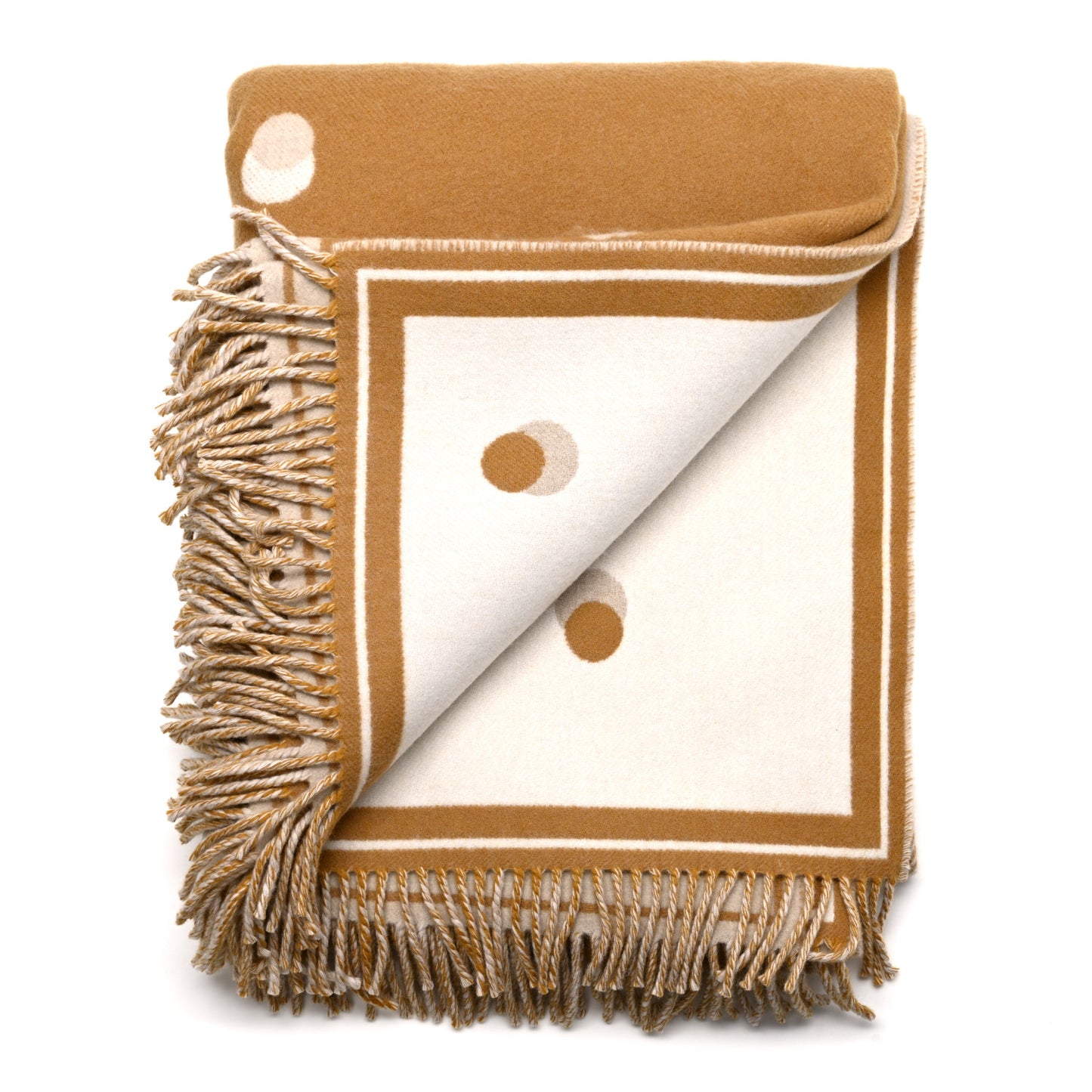 Merinos Wool Cashmere Cheval Cabriolet Blanket Sable