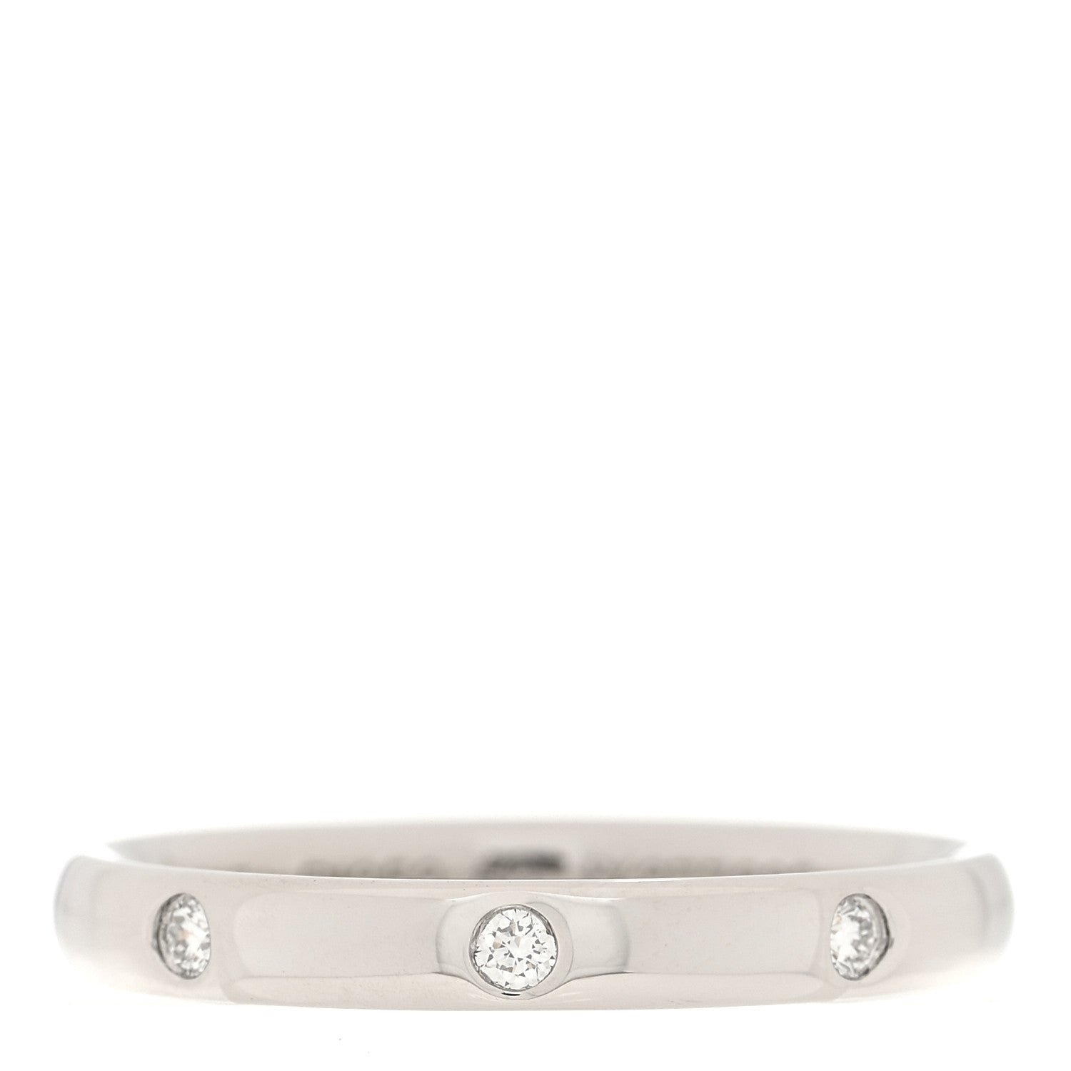 Van Cleef & Arpels Platinum Diamond Tendrement Etoiles Wedding Band Ring 50 5.25 1 of 5