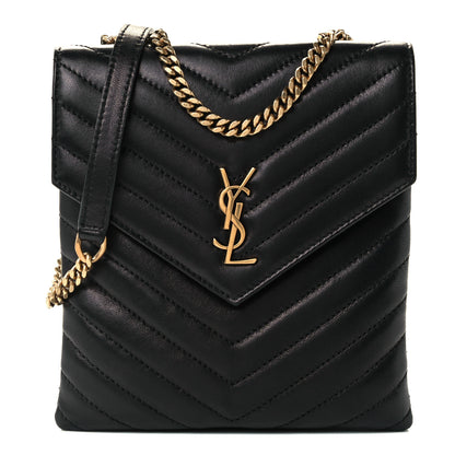 Saint Laurent Lambskin Quilted Double Flap Bag Black 1 of 12