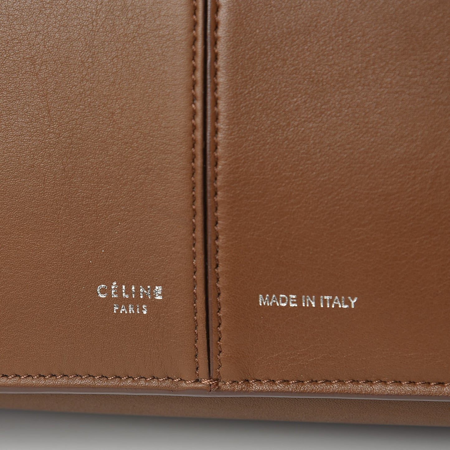 Calfskin Medium Tri-Fold Bag Taupe