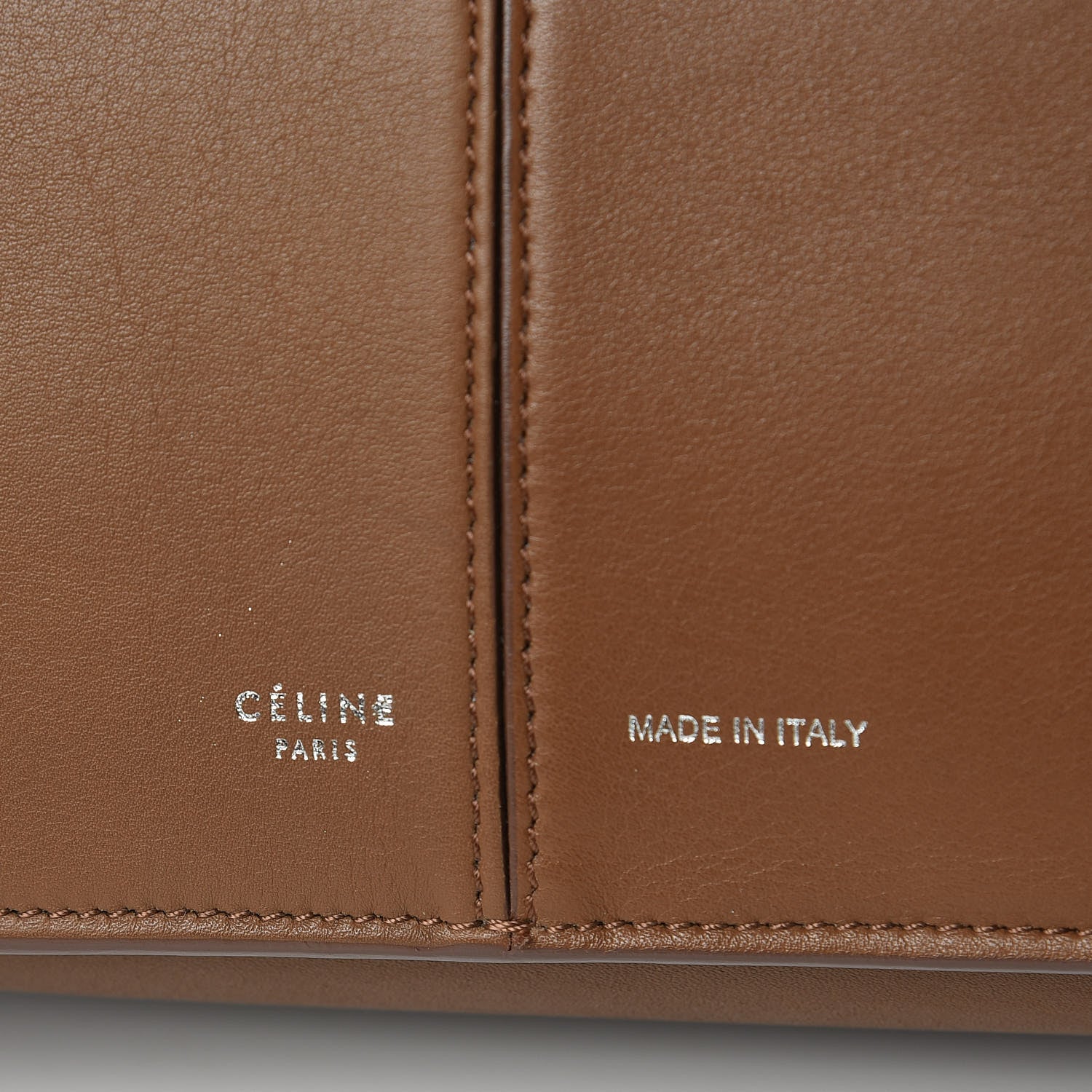 Celine Calfskin Medium Tri-Fold Bag Taupe 7 of 11