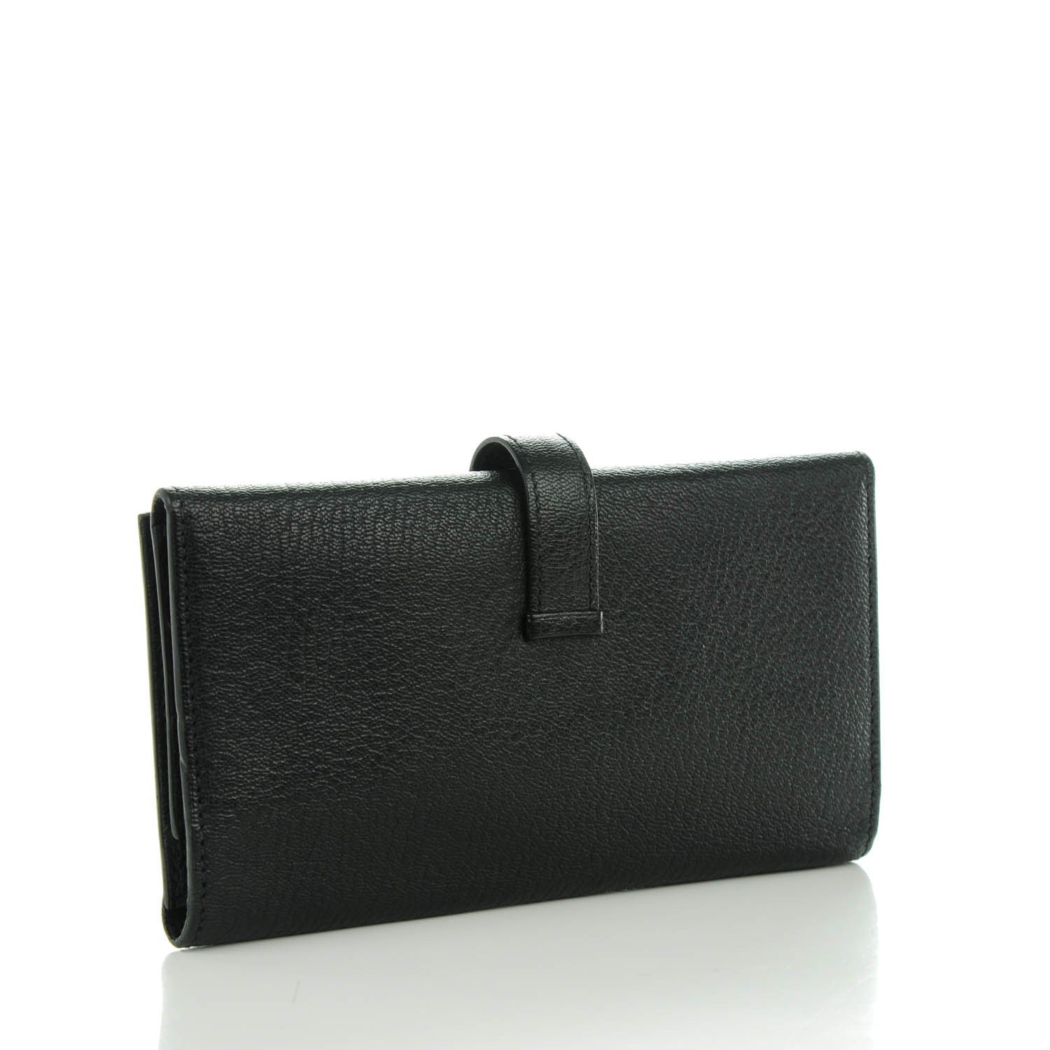 Hermes Chevre Mysore Bearn Tri-Fold Wallet Black 5 of 11