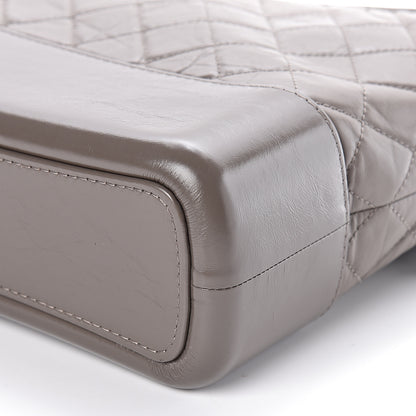 Chanel Aged Calfskin Quilted Medium Gabrielle Hobo Grey 9 of 10