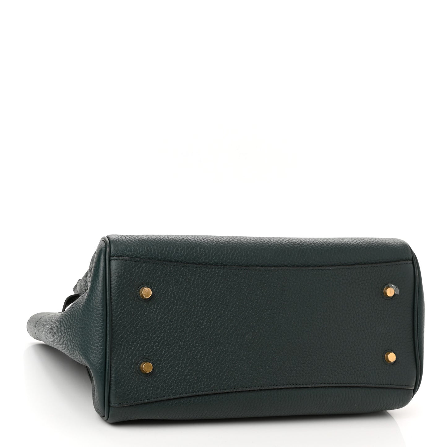 Heavy Grain Belted Bayswater Tote Mulberry Green