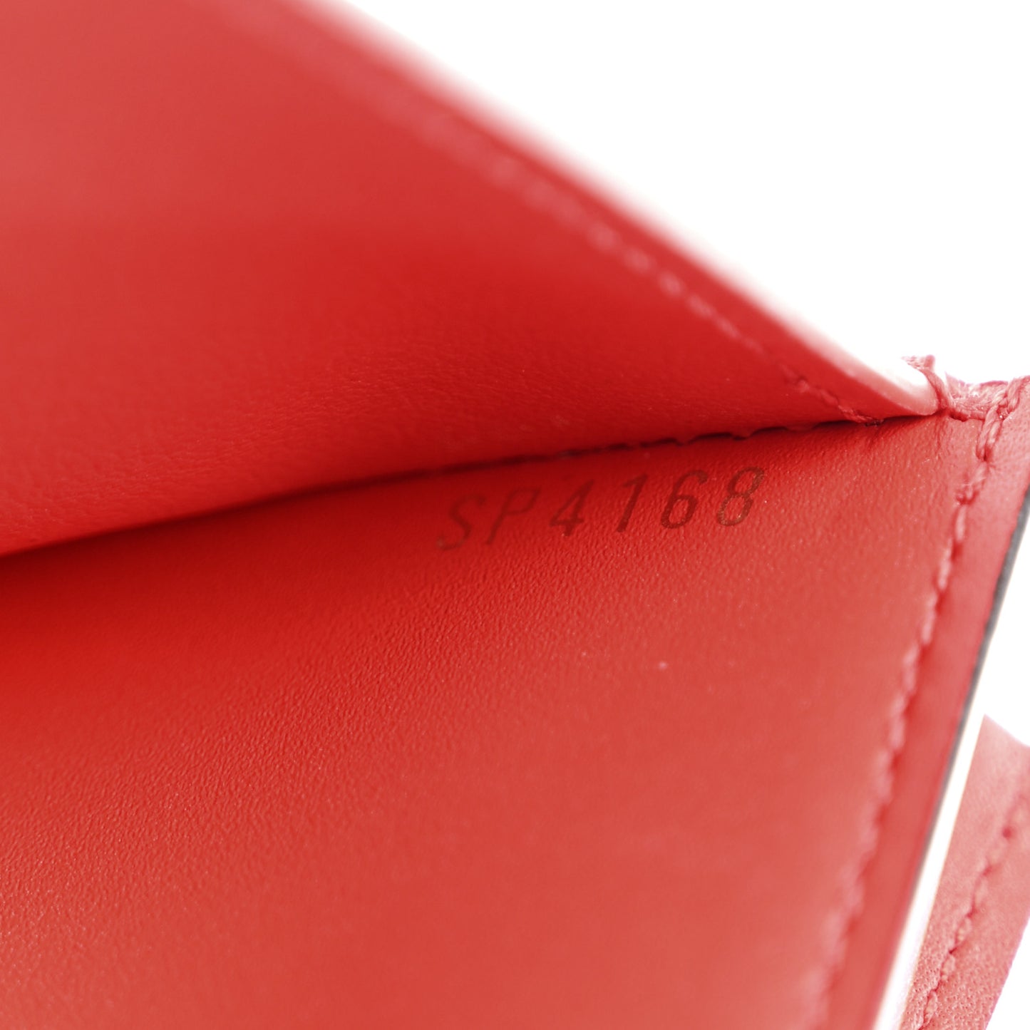 Monogram Flower Lock Compact Wallet Coquelicot