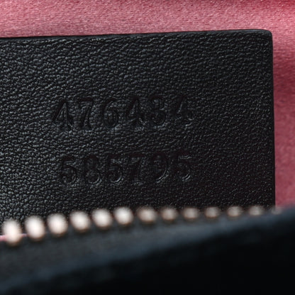Gucci Velvet Matelasse Marquise Crystals GG Marmont Belt Bag 85 34 Black 7 of 9
