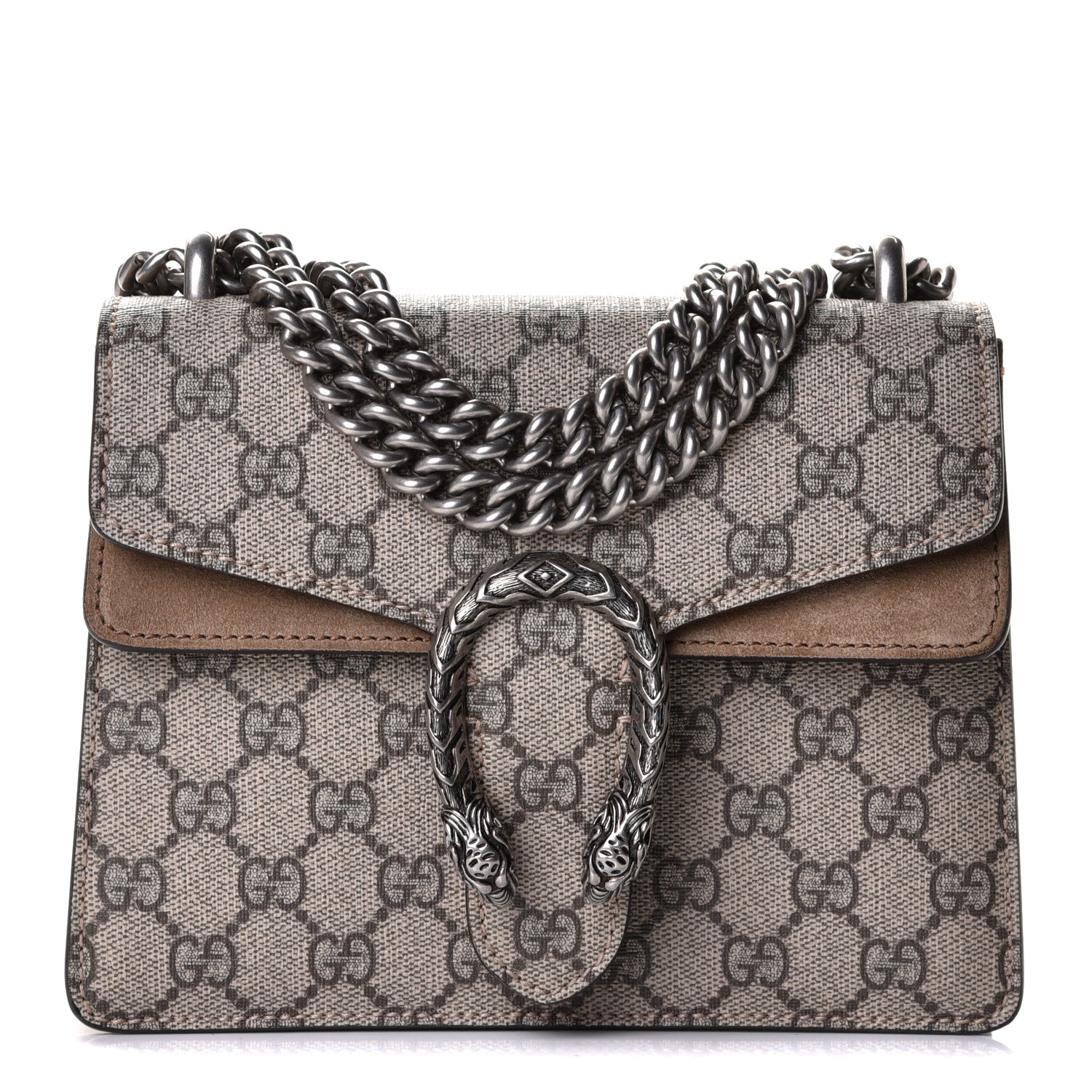 Gucci GG Supreme Monogram Mini Dionysus Shoulder Bag Taupe 1 of 6
