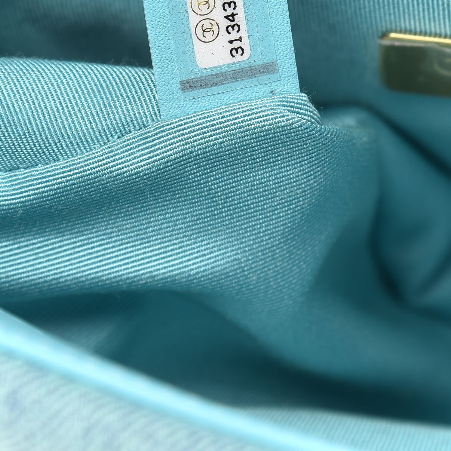 Chanel Denim Quilted Medium Chanel 19 Flap Neon Blue 7 of 10