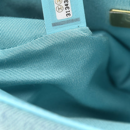 Chanel Denim Quilted Medium Chanel 19 Flap Neon Blue 7 of 10