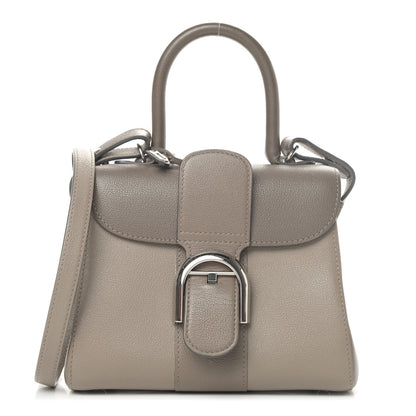 Delvaux Grained Calfskin Mini Brillant Satchel Camaieux Tourterelle 1 of 5