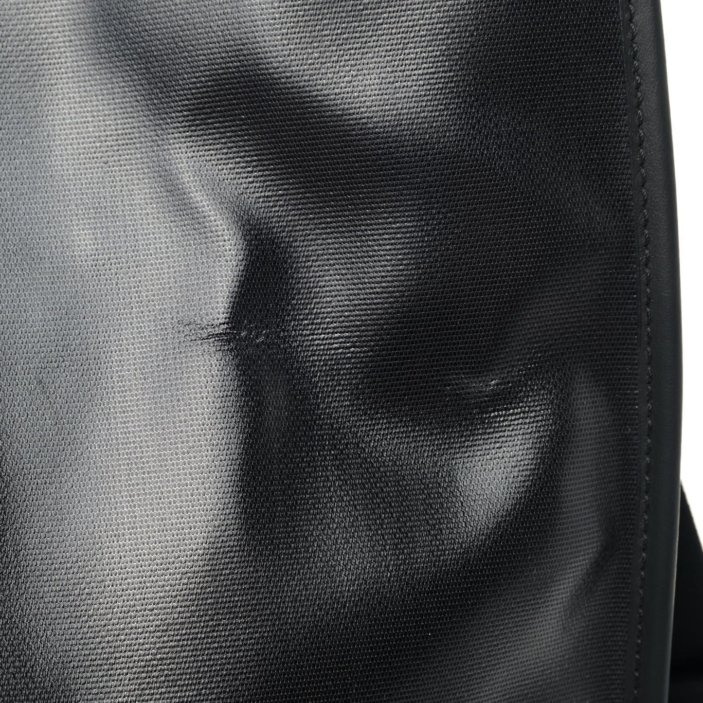 X SARAH COLEMAN Coated Canvas FF Fish Eye Logo Shopping Tote Black White