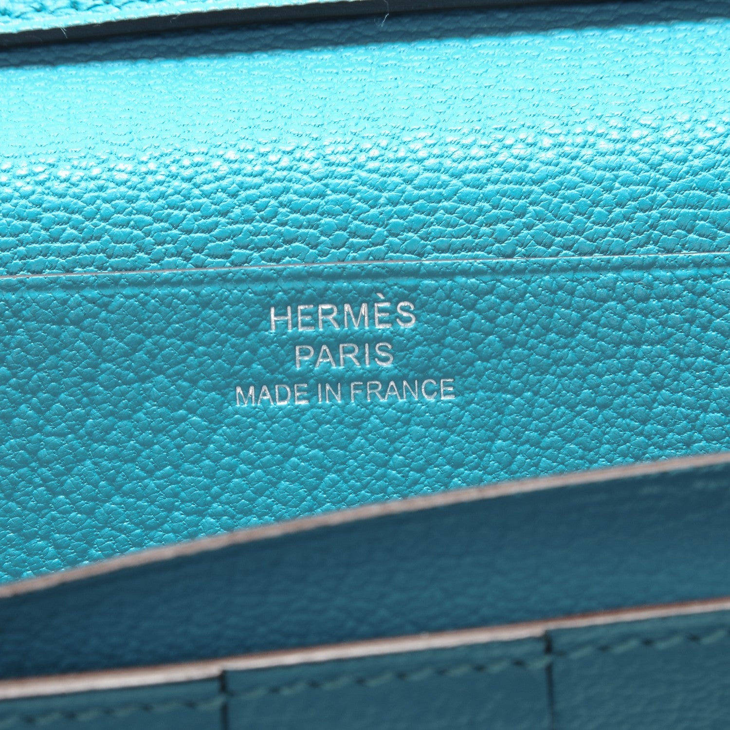 Hermes Chevre Mysore Bearn Wallet Bleu Azteque 6 of 7