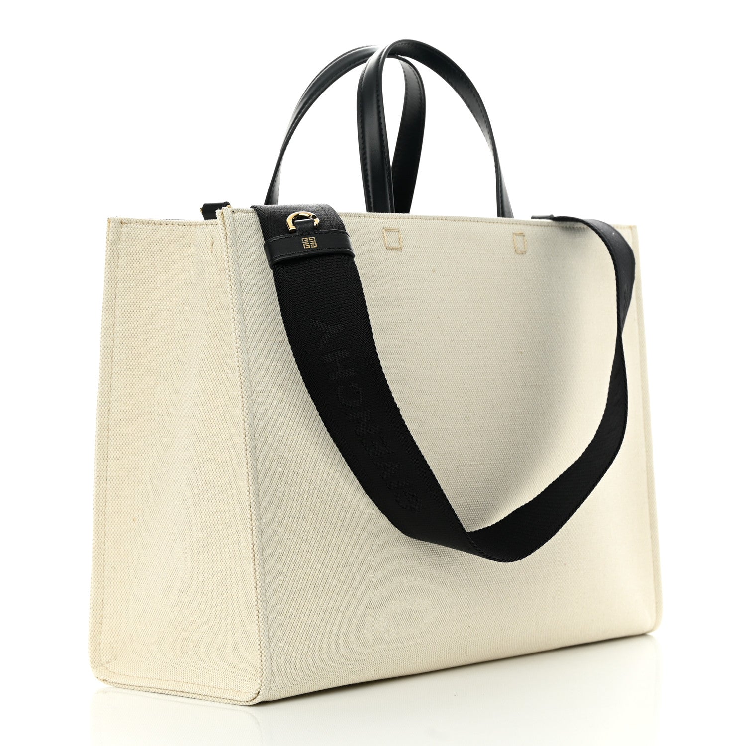Givenchy Canvas Medium Tote Beige Black 3 of 13