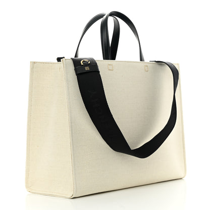 Givenchy Canvas Medium Tote Beige Black 3 of 13
