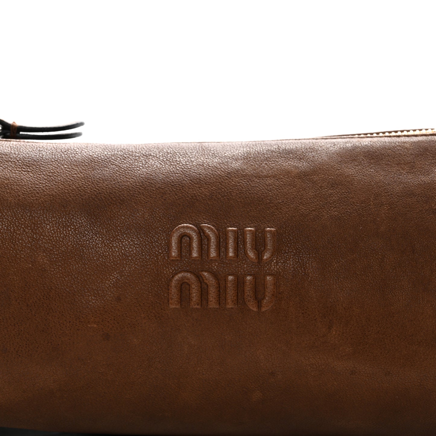 Nappa Aviator Mini Pouch Oak