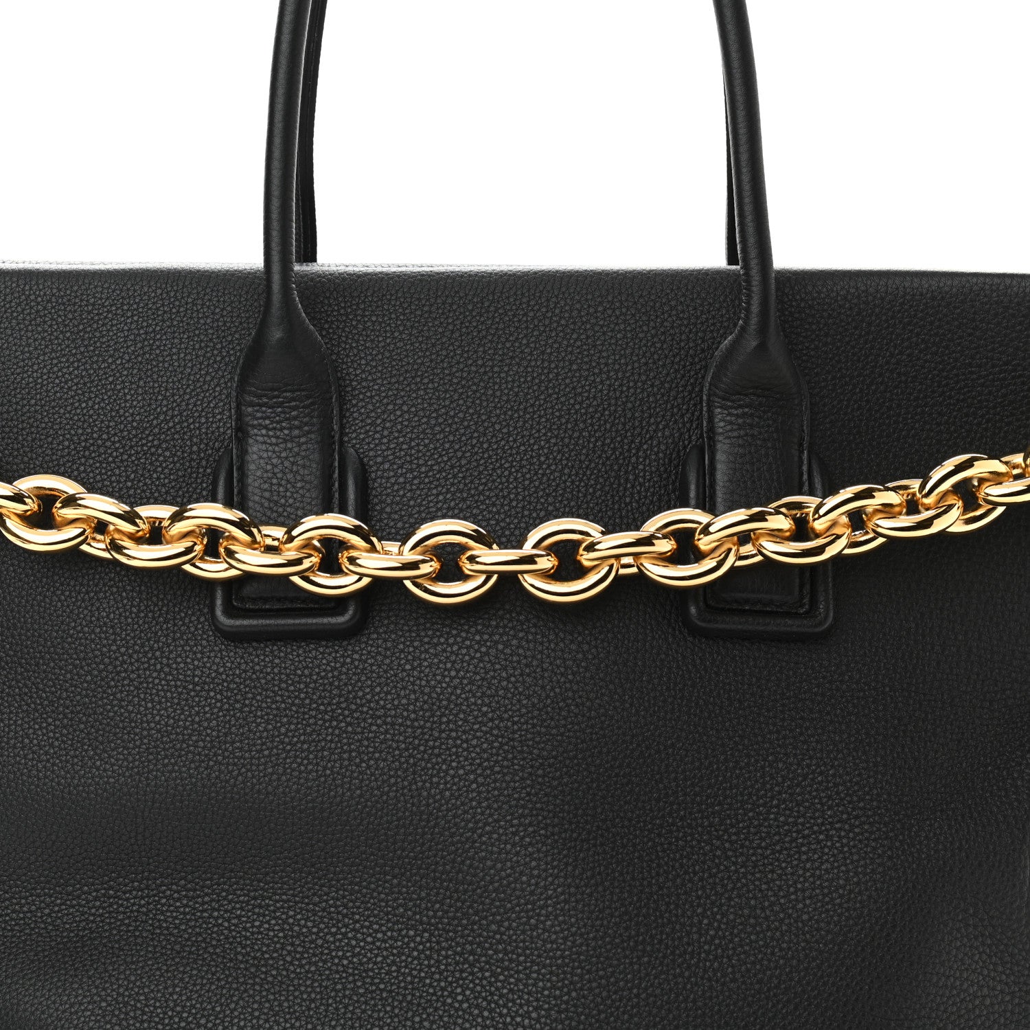 Bottega Veneta Grained Calfskin Saint Germain Tote Black 7 of 9