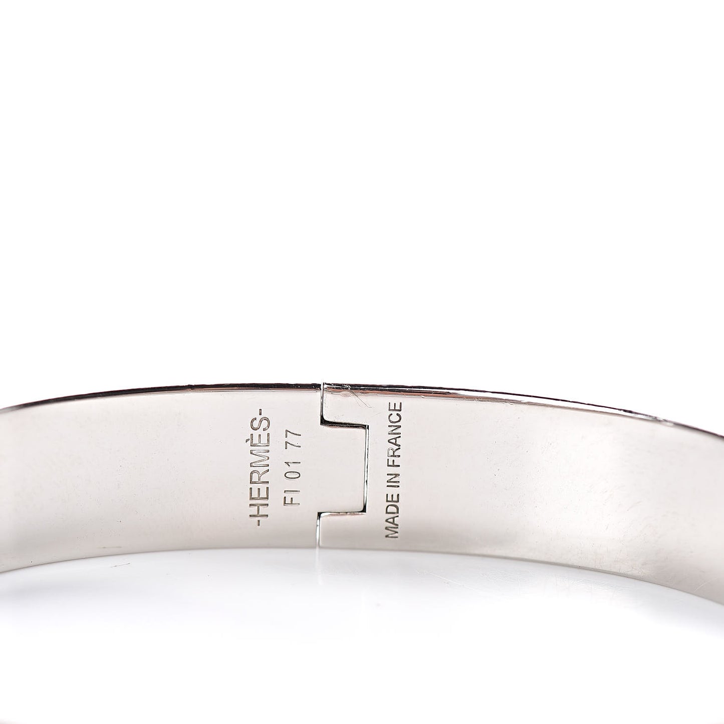 Matte Enamel Narrow Clic Clac HH Bracelet GM Black