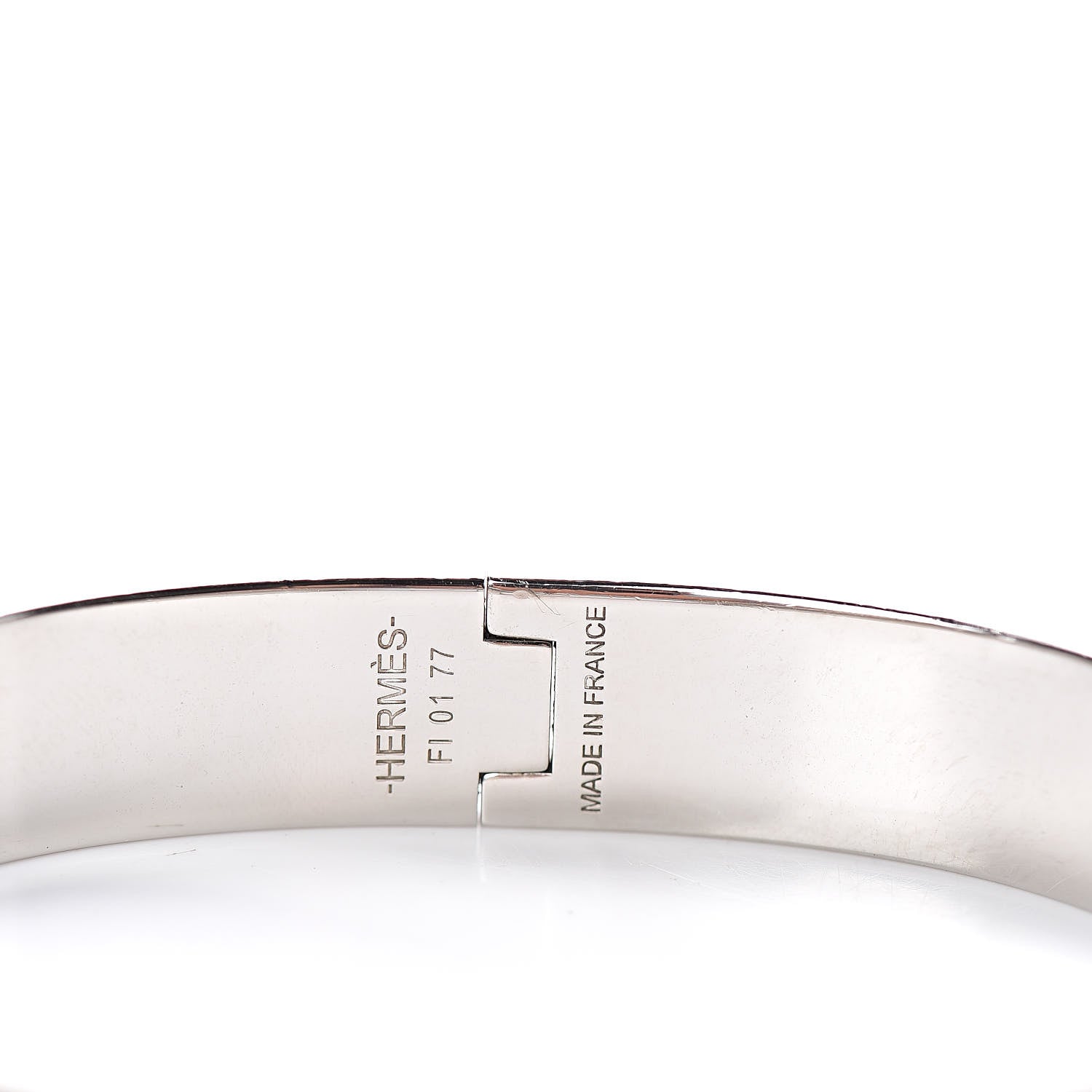 Hermes Matte Enamel Narrow Clic Clac HH Bracelet GM Black 4 of 4