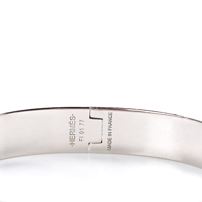 Hermes Matte Enamel Narrow Clic Clac HH Bracelet GM Black 4 of 4