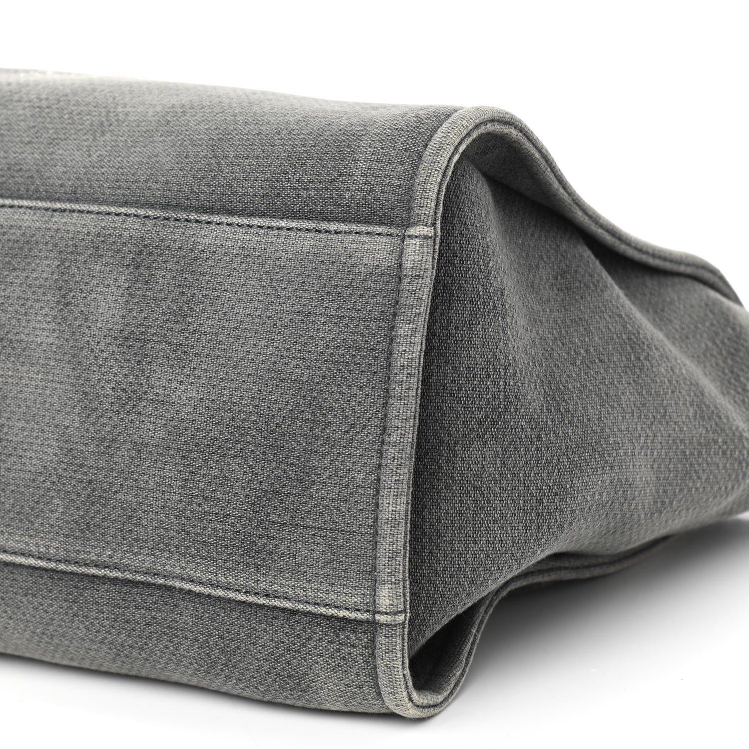 Chanel Canvas Medium Deauville Tote Grey 10 of 13