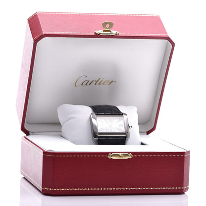 Cartier Stainless Steel Alligator 38mm Tank Divan Automatic Watch 10 of 10