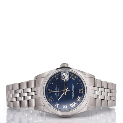 Rolex Stainless Steel 31mm Oyster Perpetual Datejust Watch Blue 78240 3 of 6