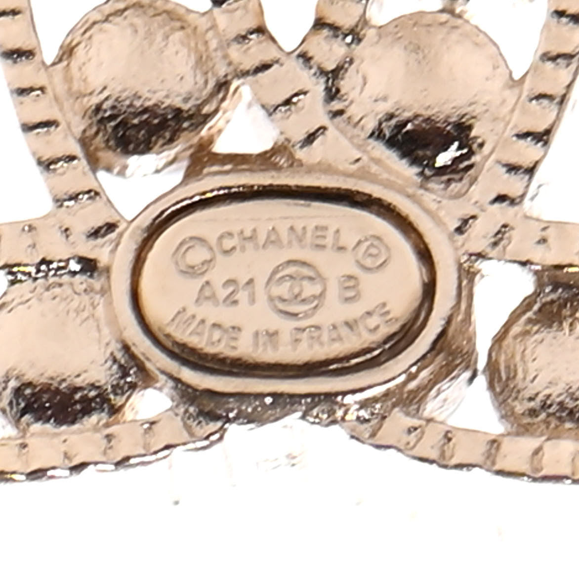 Pearl CC Earrings Gold