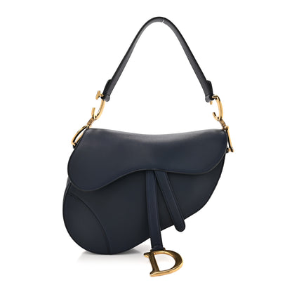 Christian Dior Calfskin Saddle Bag Navy 1 of 14