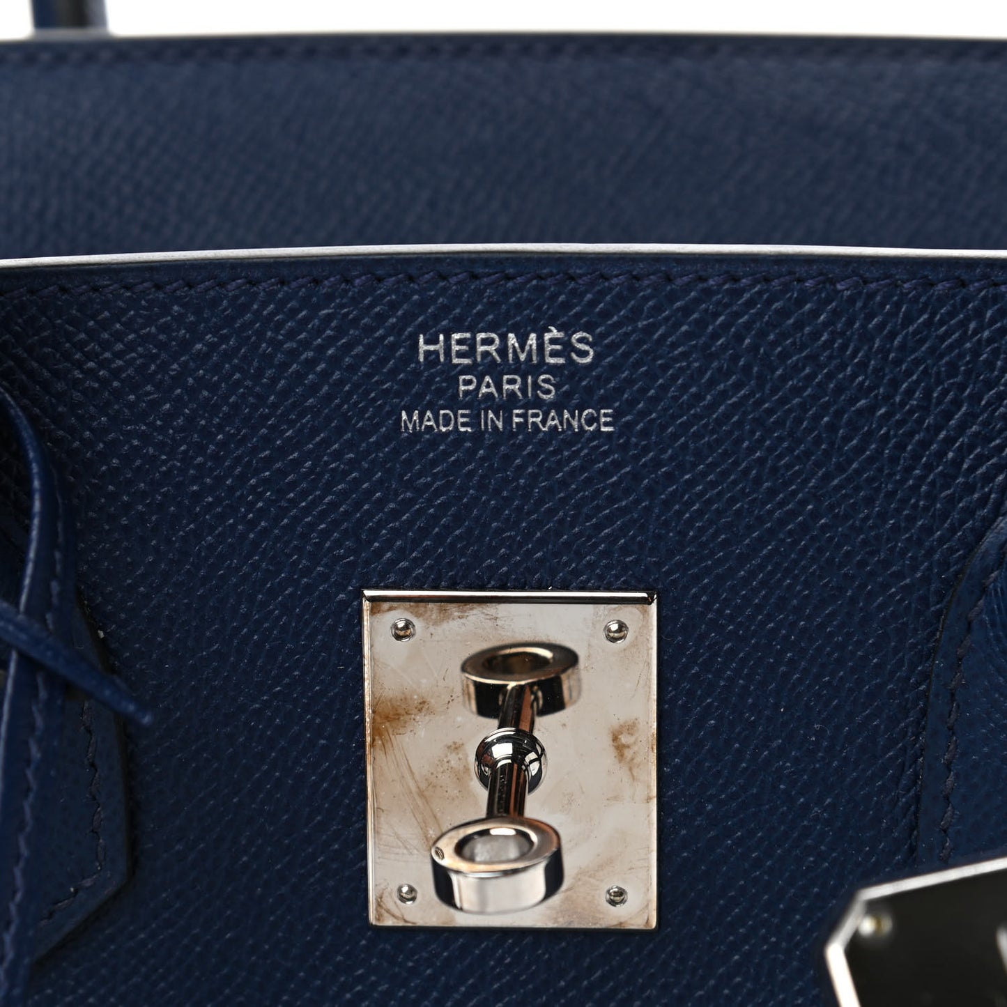 Epsom Birkin 35 Bleu Saphir