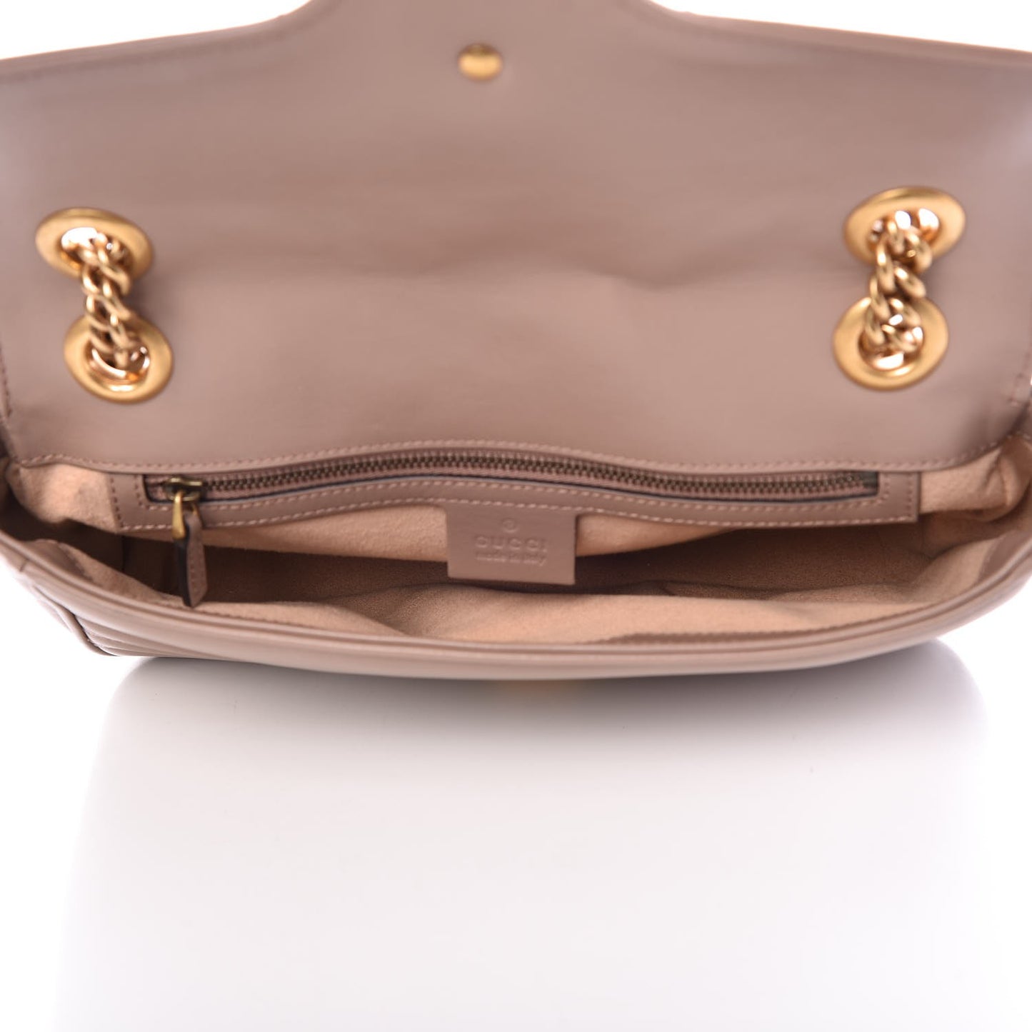 Calfskin Matelasse Small GG Marmont Shoulder Bag Porcelain Rose