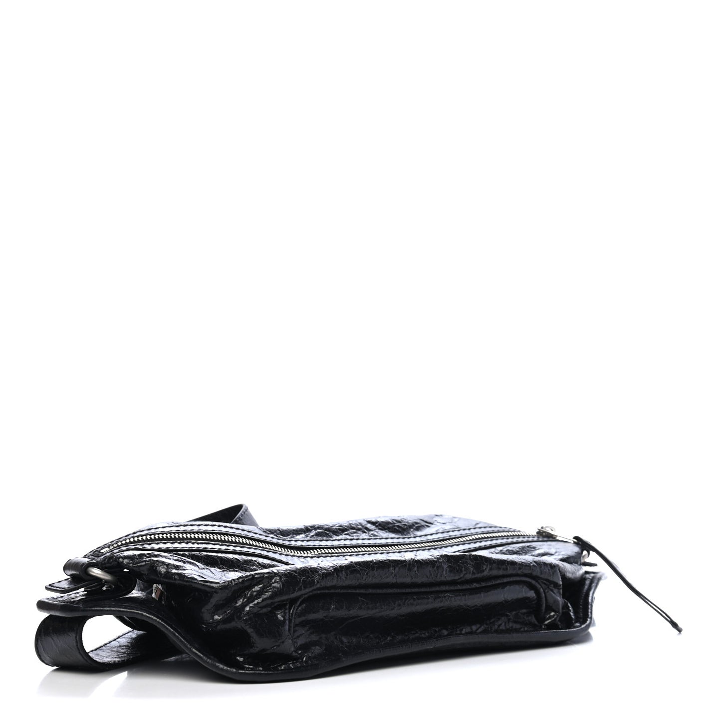 Lambskin Classic Hardware Neo Lift Hip Bag Black