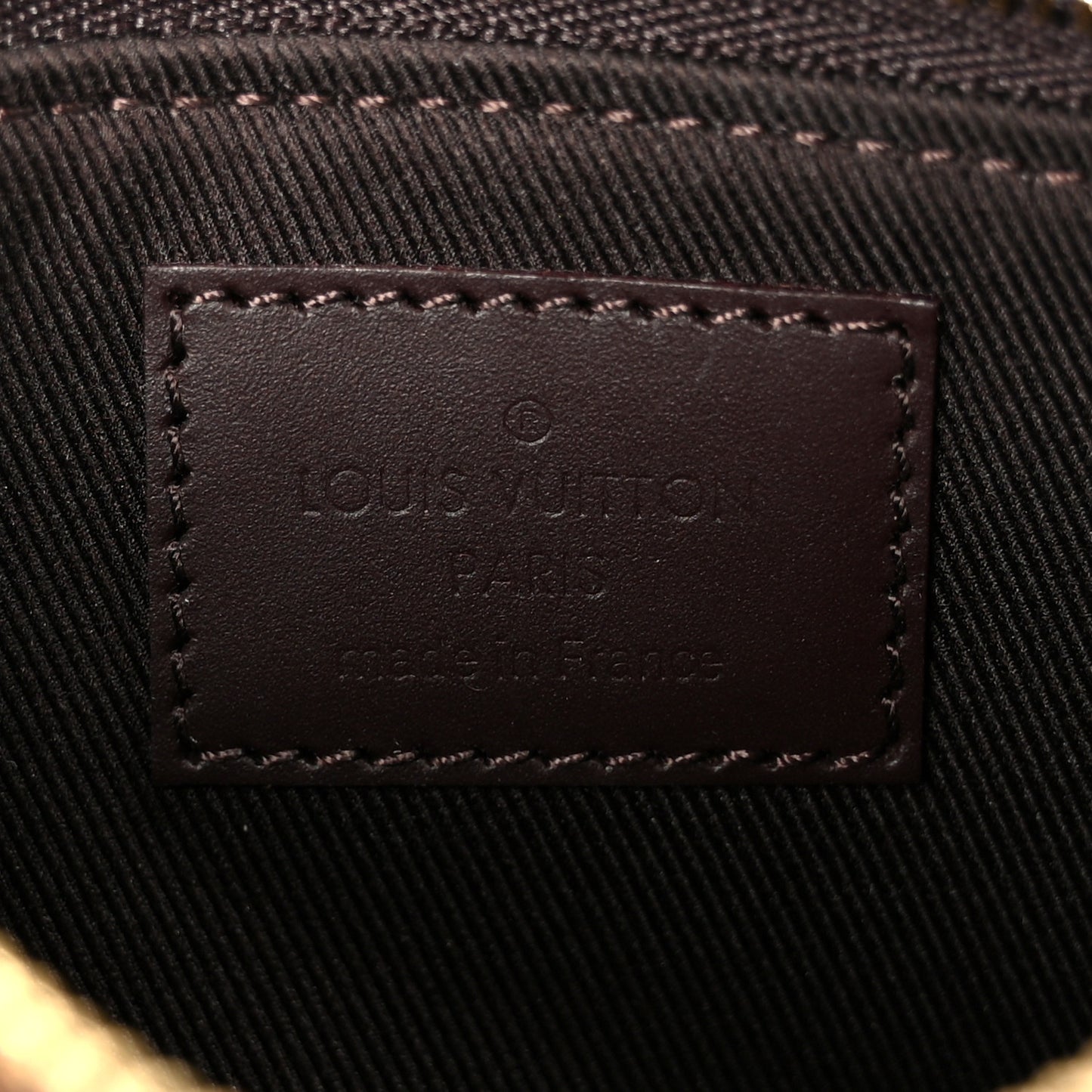 Vernis Monogram Mini Pochette Accessories Amarante