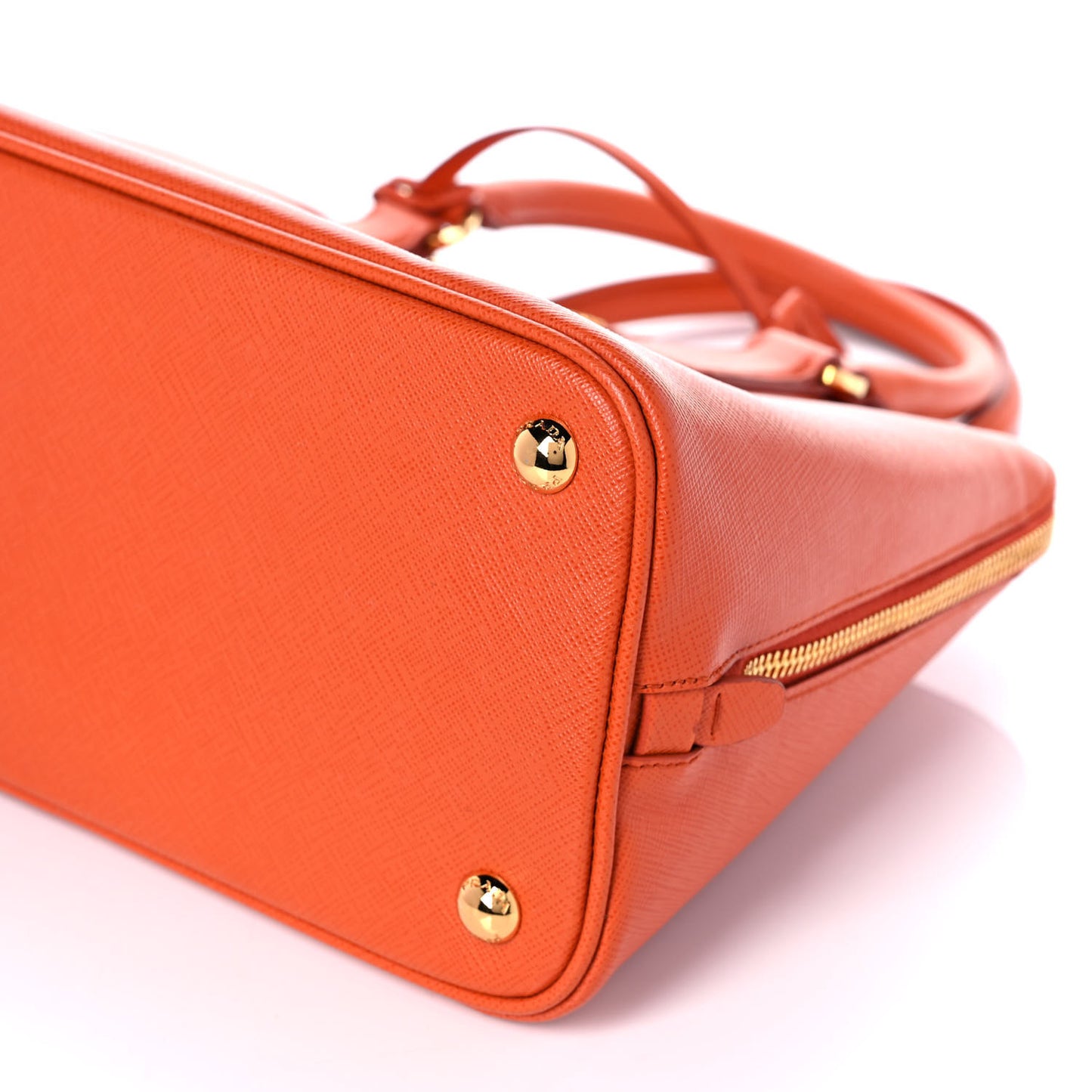 Saffiano Lux Medium Promenade Tote Papaya
