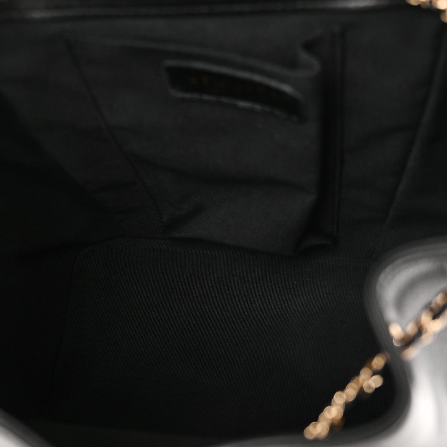 Chanel Lambskin Quilted Large Duma Drawstring Backpack Black 5 of 10