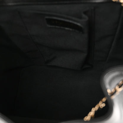 Chanel Lambskin Quilted Large Duma Drawstring Backpack Black 5 of 10