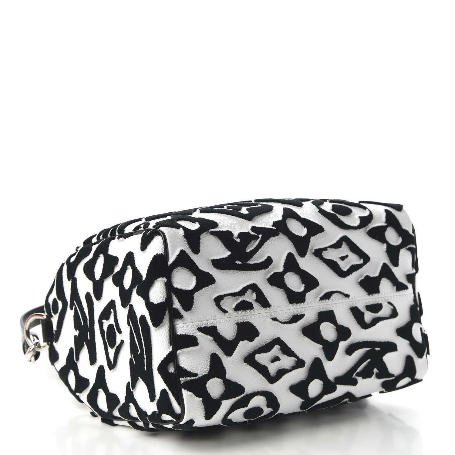 Louis Vuitton X UF Tufted Monogram Speedy Bandouliere 25 White Black 5 of 11