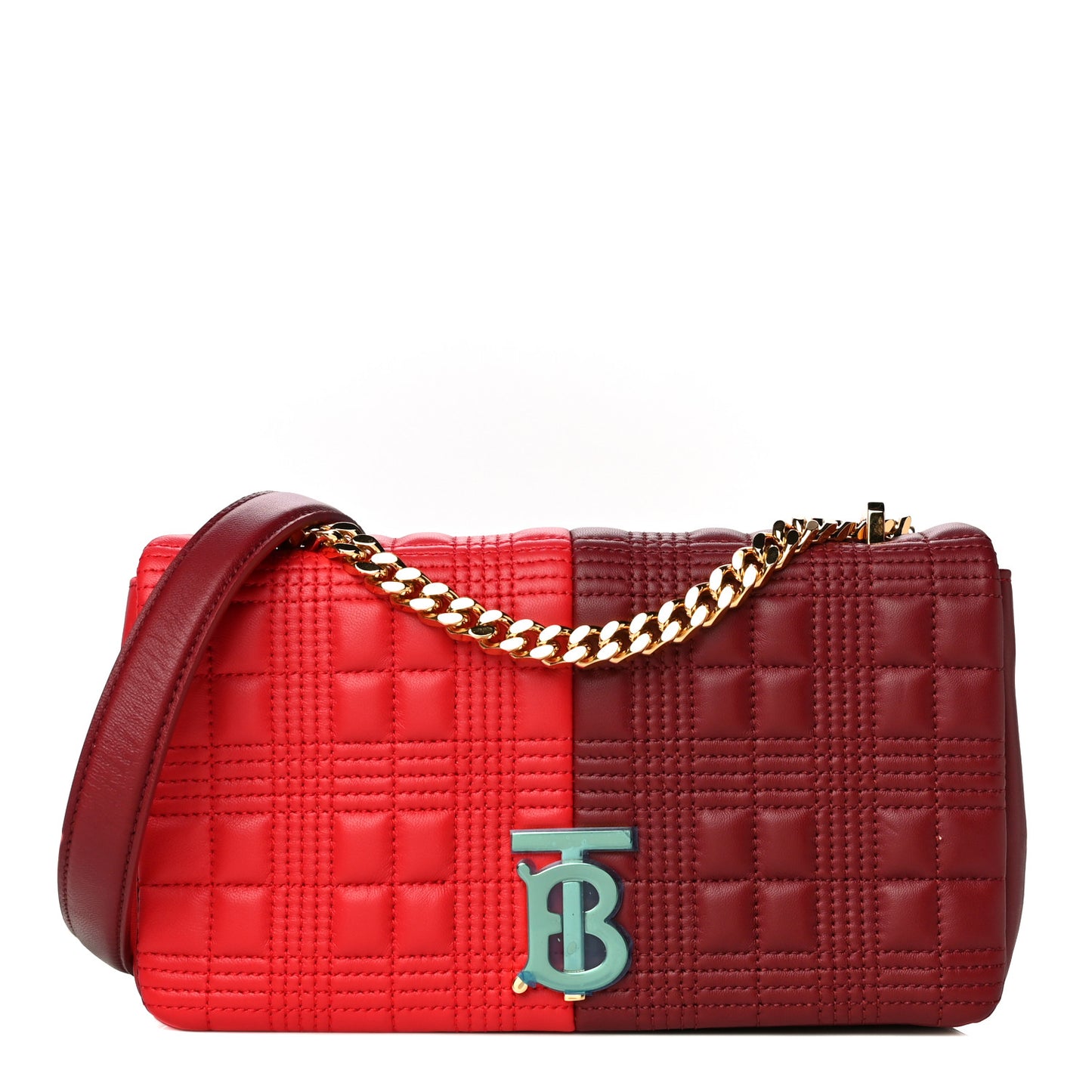 Lambskin Quilted Small Lola Bag Bright Red Dark Crimson