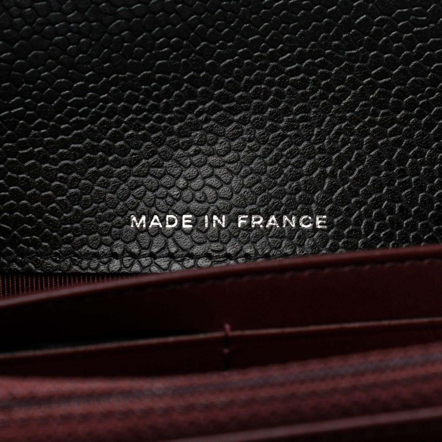 Caviar Quilted Large Gusset Flap Wallet Black