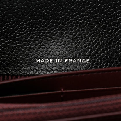 Chanel Caviar Quilted Large Gusset Flap Wallet Black 7 of 9
