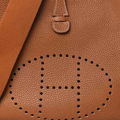 Hermes Taurillon Clemence Evelyne III PM Gold 8 of 11