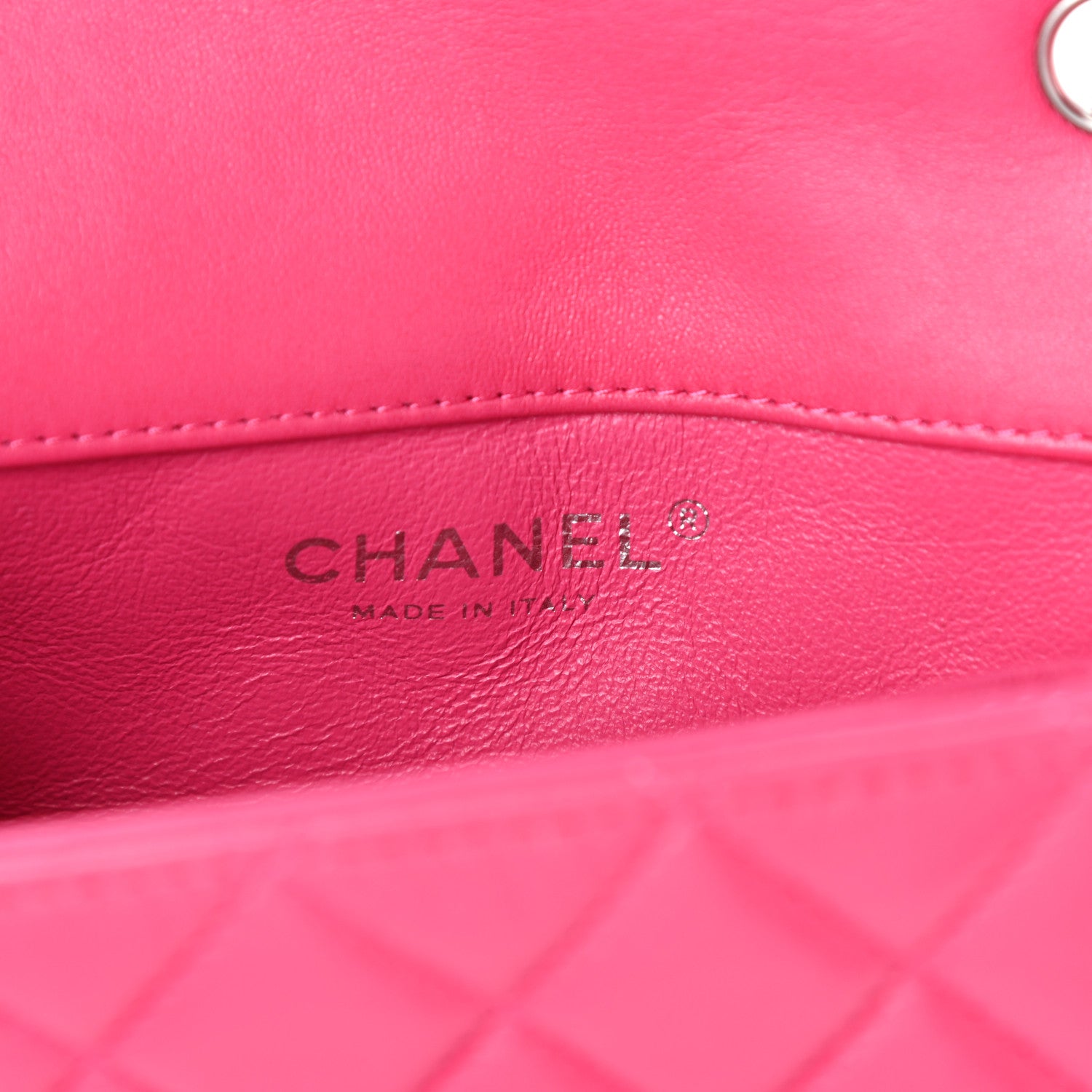 Chanel Lambskin Quilted Extra Mini Flap Dark Pink 6 of 10