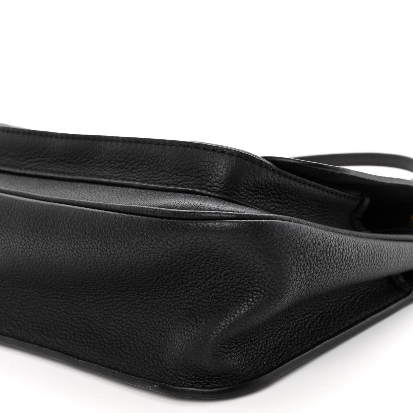 Grained Calfskin Lockme Chain Bag PM Black