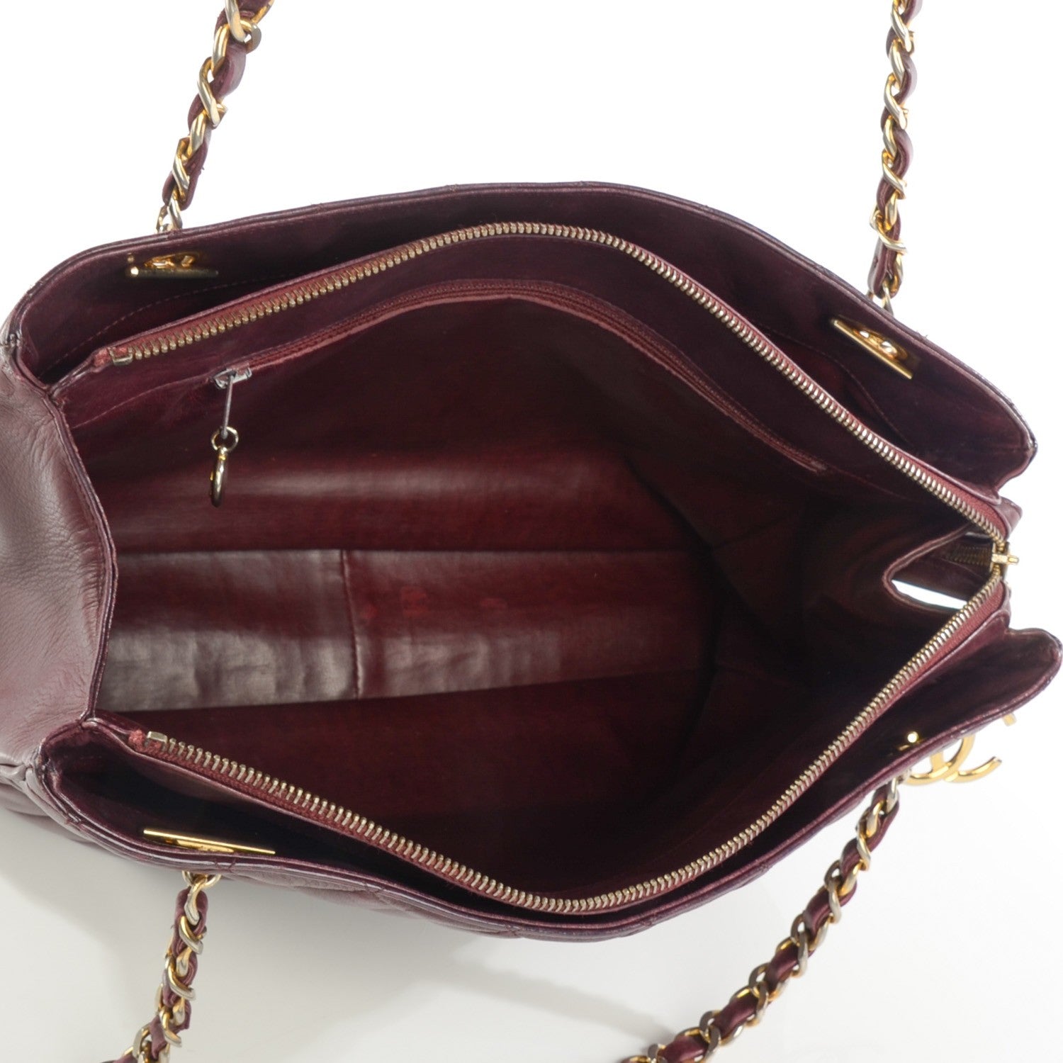 Chanel Lambskin Quilted Shoulder Bag Bordeaux 5 of 14