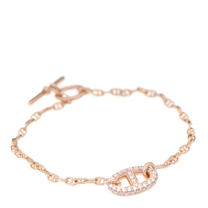 Hermes 18K Rose Gold Diamond PM Farandole Bracelet SH 1 of 5
