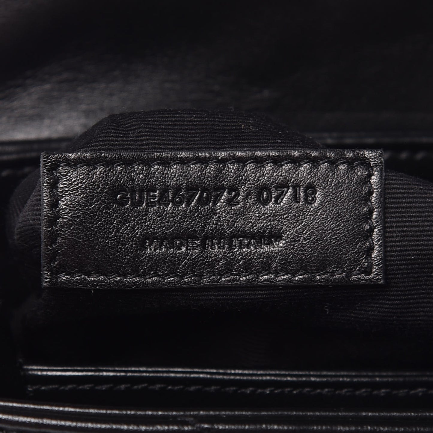 Calfskin Y Quilted Monogram Toy Loulou Crossbody Bag Black