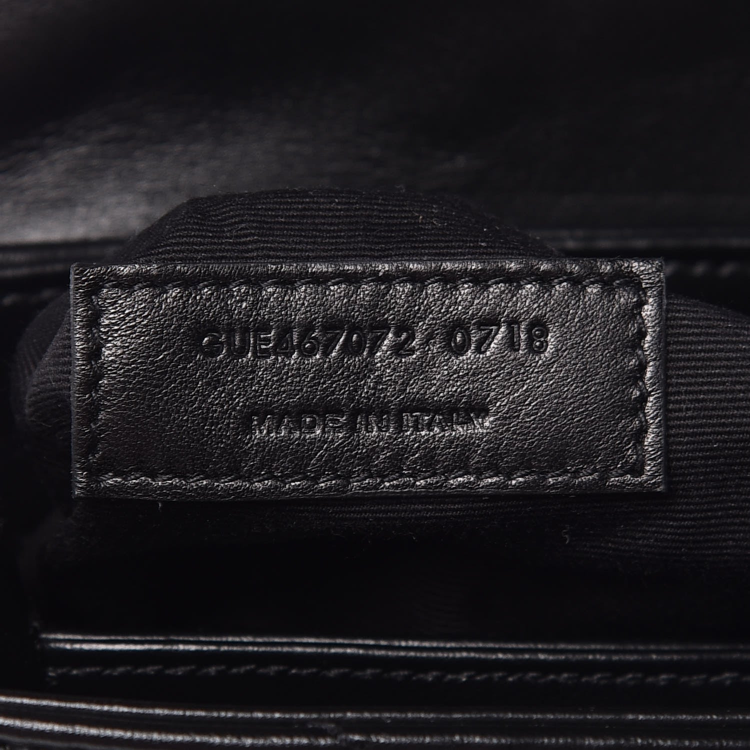 Saint Laurent Calfskin Y Quilted Monogram Toy Loulou Crossbody Bag Black 10 of 10