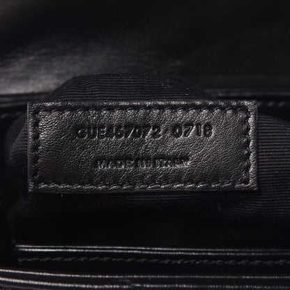Saint Laurent Calfskin Y Quilted Monogram Toy Loulou Crossbody Bag Black 10 of 10