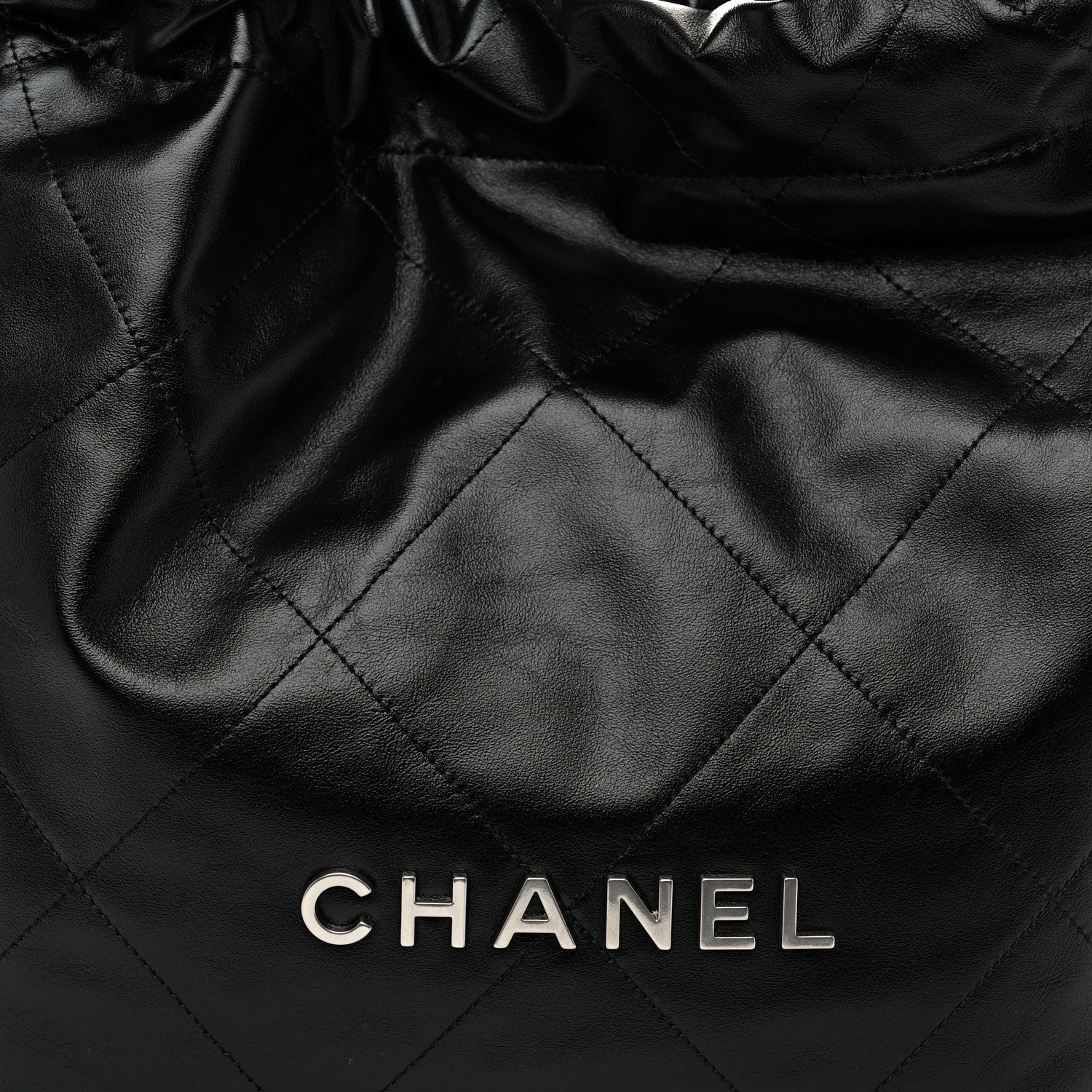 Chanel Shiny Calfskin Quilted Chanel 22 Black 9 of 11