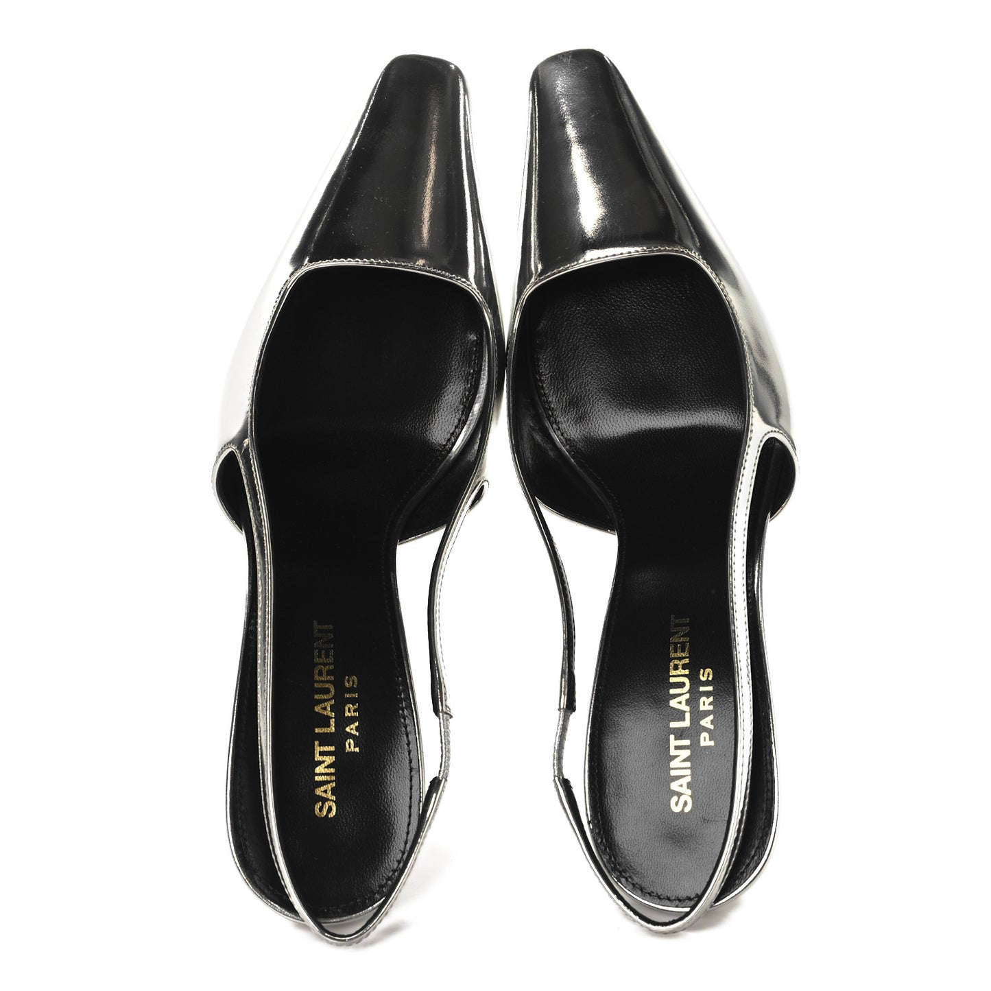 Patent Tom 90 Dream Slingback Pumps 38.5 Argento