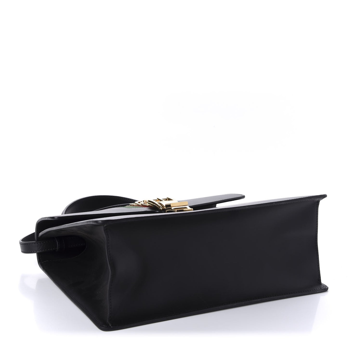 Calfskin Medium Sylvie Top Handle Bag Black